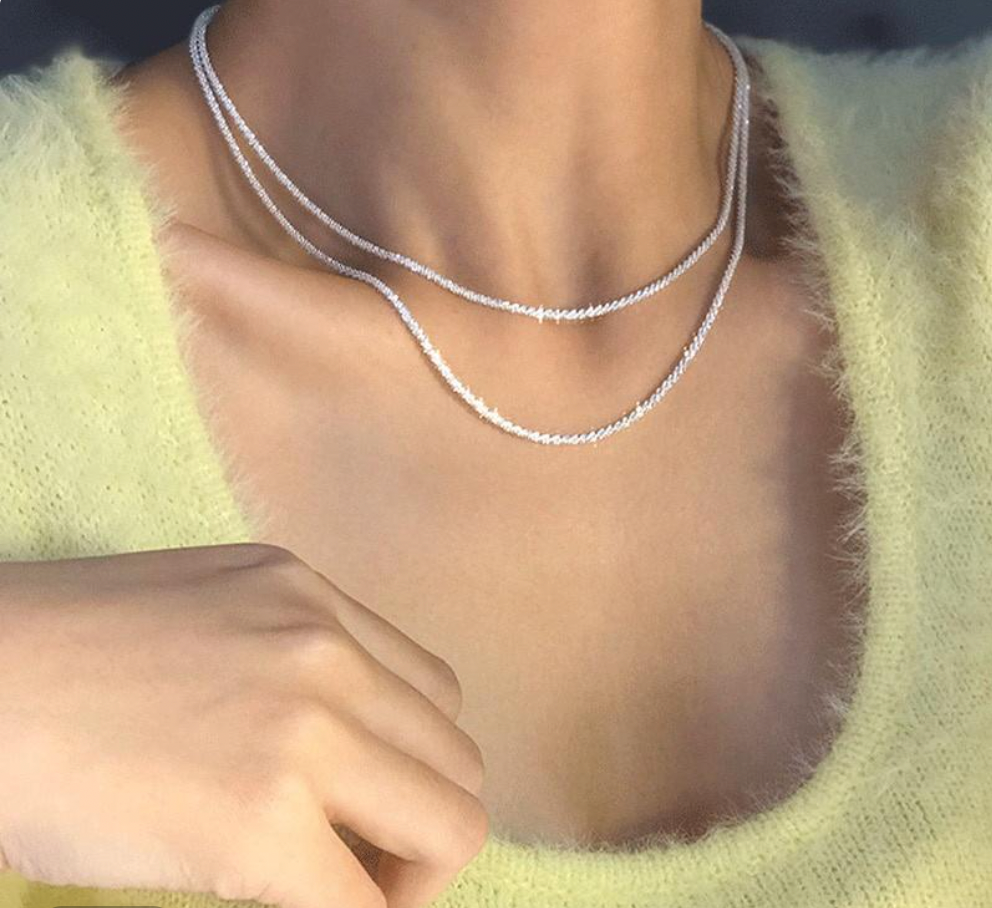 StellaShine | Elegant Silver Necklace Set