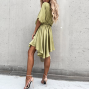 RYLEE | Luxurious Satin Wrap Dress