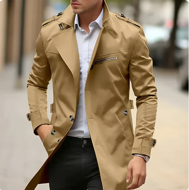 Max | Elegant Casual Trench Coat for Men