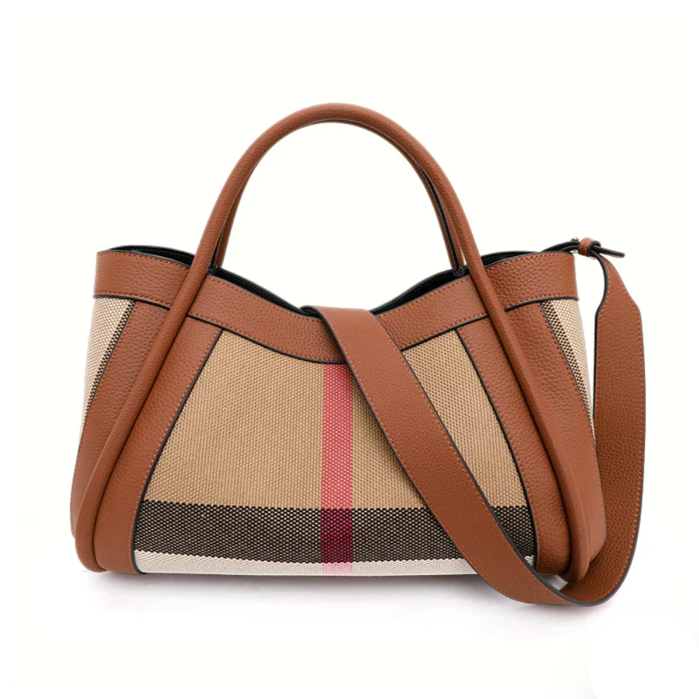 Sophia | Women's Leather Patchwork Large Crossbody Handbag