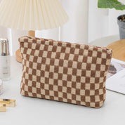 Ruthie | Checkered Aesthetic Makeup Pouch