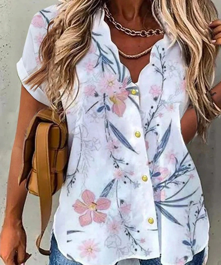 Gloria | Comfy Casual Floral Blouse