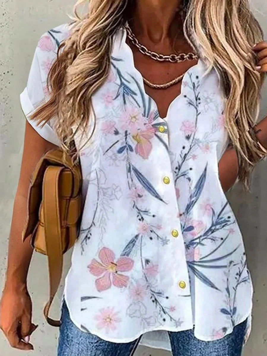 Gloria | Comfy Casual Floral Blouse