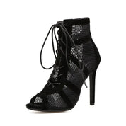 NICKA | Lace-up Sandals with Casual Mesh