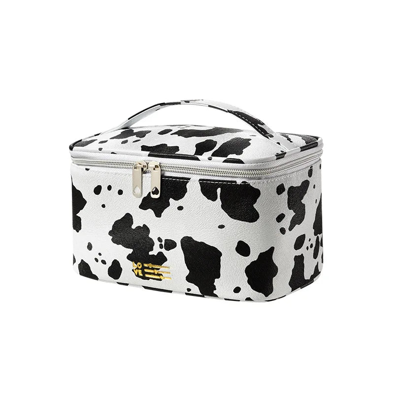 Magdalena | Cowhide PU Leather Waterproof Cosmetic Bag