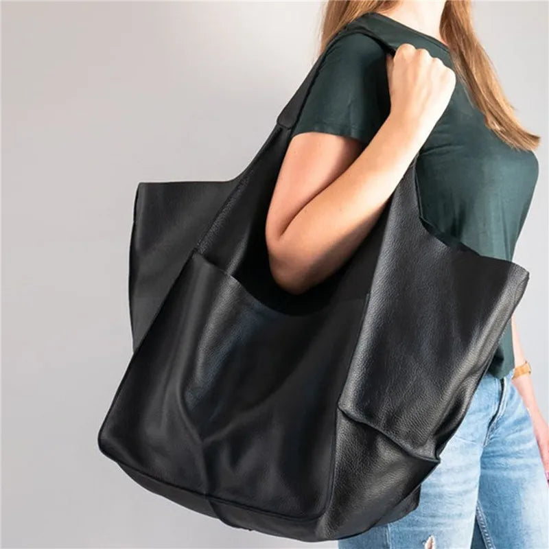 Lily | Women's Large Vegan Leather Tote Shoulder Bag