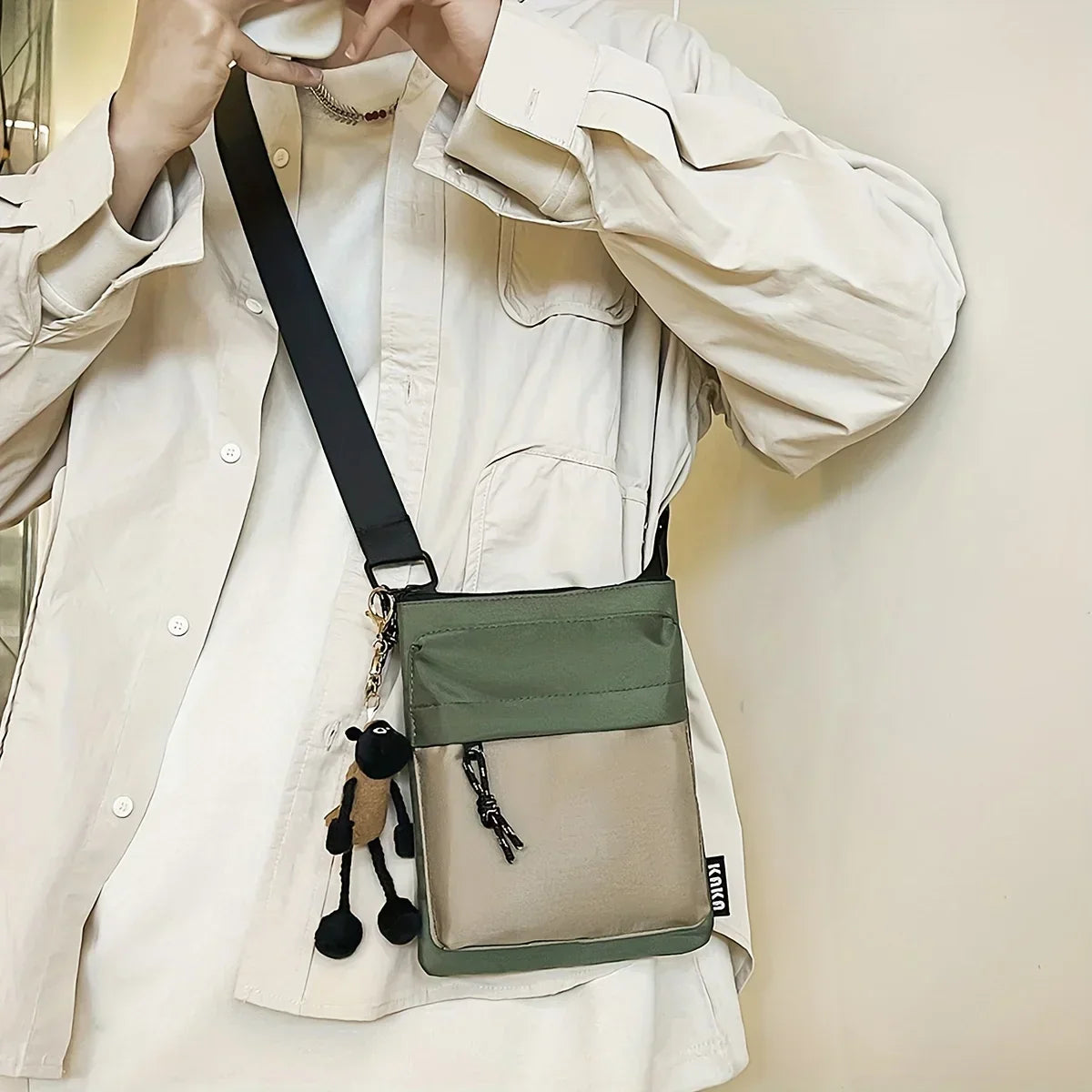 Noah | Small Compact Canvas Crossbody Sling Bag