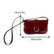 MIA | Retro Patent Leather Shoulder Bag