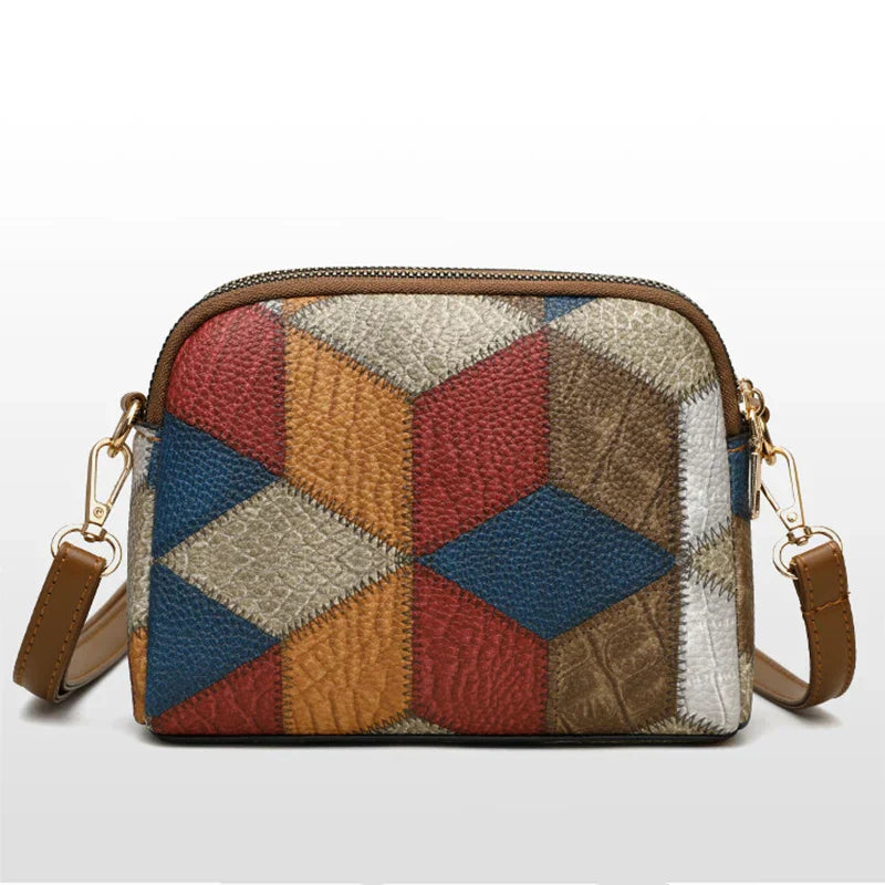 Sophie | Women's Patchwork Leather Mini Crossbody Bag