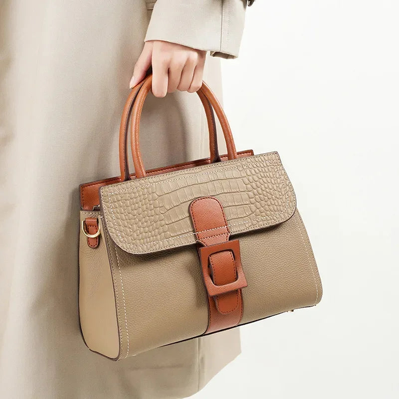 Sophia | Elegant Crocodile Pattern Crossbody Handbag