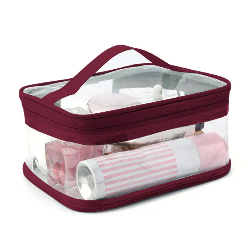 Braelyn | Waterproof Clear Travel Makeup Cosmetic Bag with Zipper