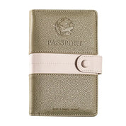 Tallulah | Light Faux Leather Passport Holder Travel Wallet