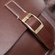 Liam | Retro PU Leather Briefcase Crossbody Messenger Bag