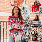 MADEL | Crew Neck Knitted Christmas Sweater