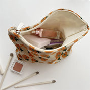 Ella | Preppy Floral Waffle Cord Cosmetic Bag