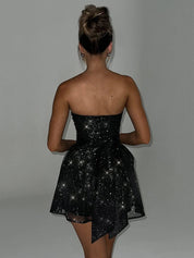 NIKI | Strapless Mini Dress with Sequins