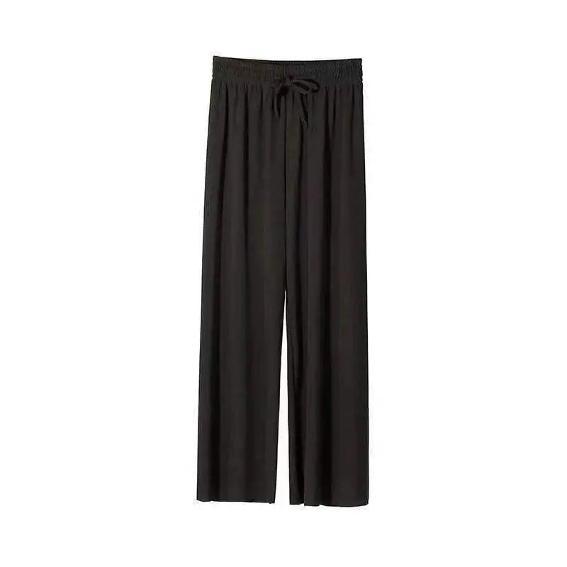 ALLIE | Vertical Stripe Drawstring Casual Trousers