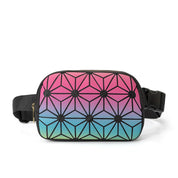 Zara | Holographic Geometric Travel Crossbody Hip Bag