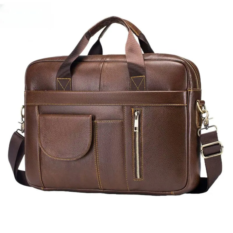 Alexander | Leather Crossbody Messenger Laptop Bag Travel Bag