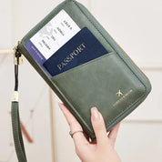 Valery | RFID-blocking passport holder with carrying strap