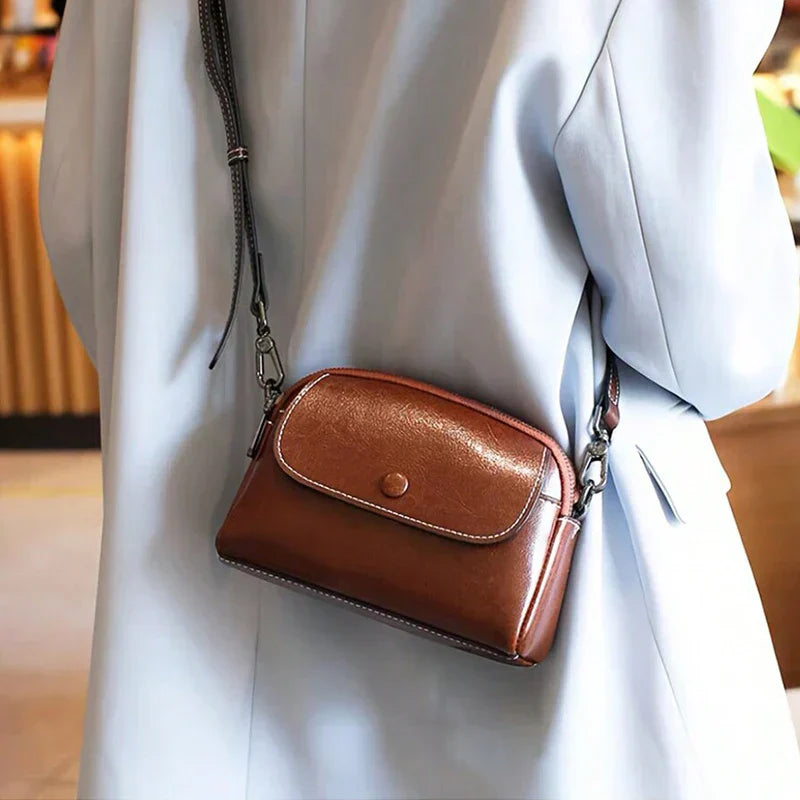 Sophie | Simple Leather Crossbody Sling Bag