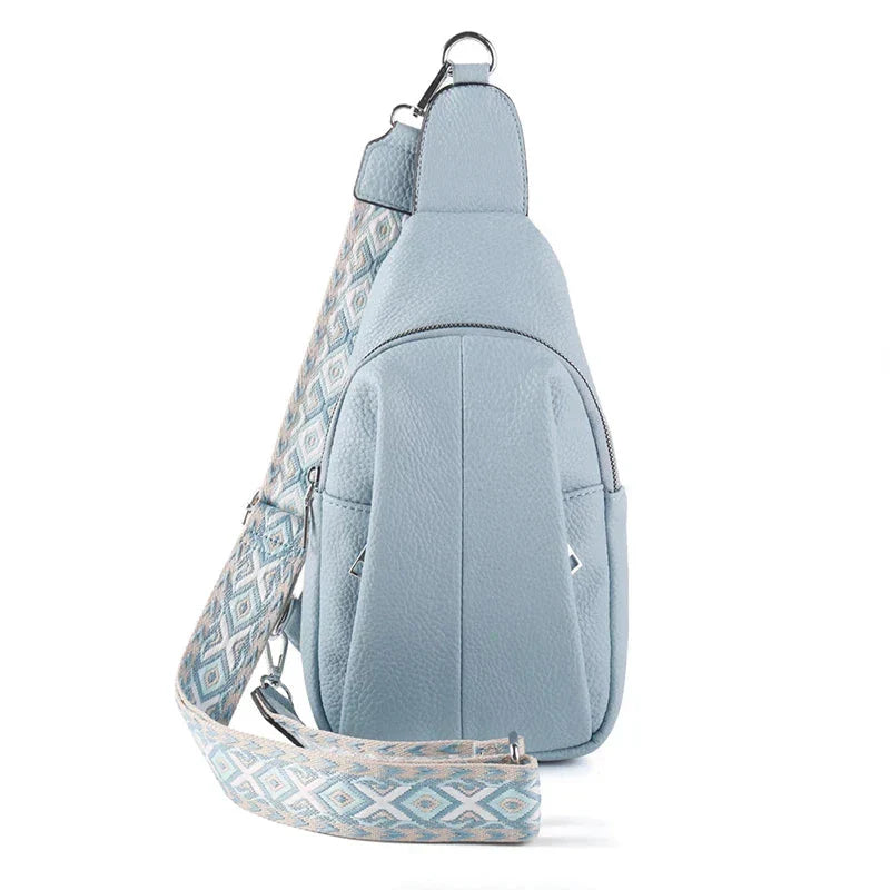 Lily | Women's Geometric Shoulder Strap Leather Crossbody Sling Bag