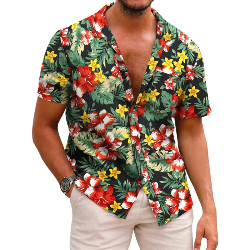 AARON | Floral Shirt for Men