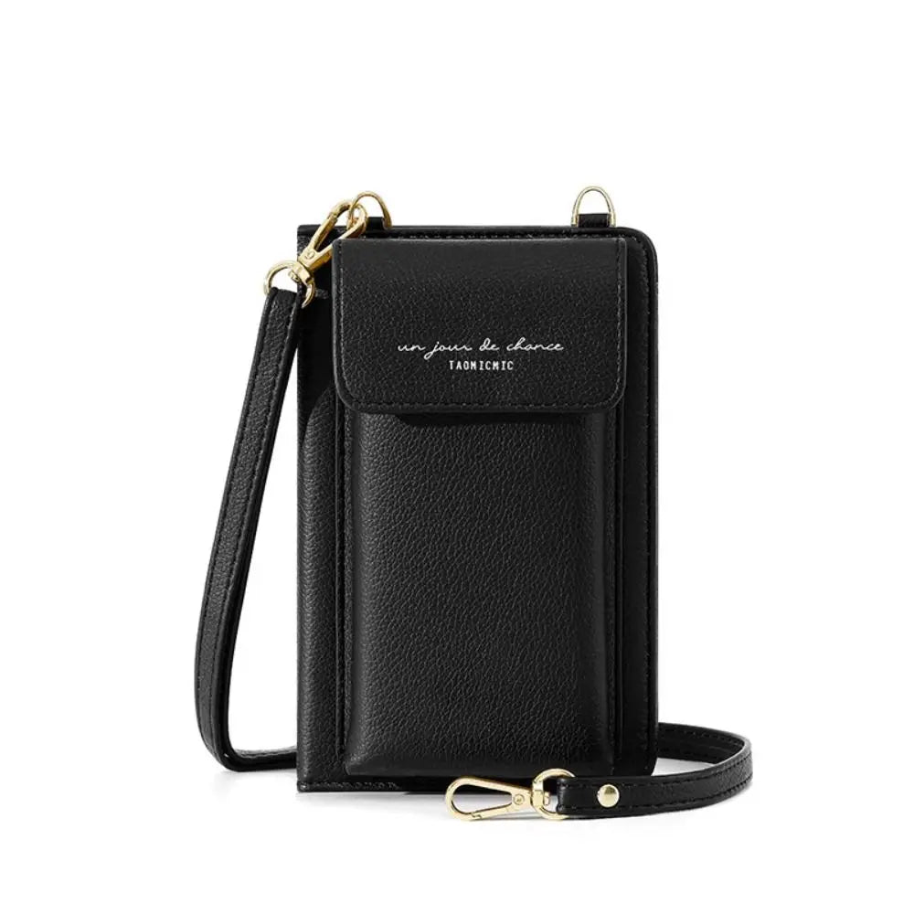 Perle | Lightweight PU Passport Holder with Removable Shoulder Strap