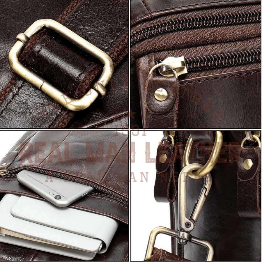 Victor | Small Leather Crossbody Bag