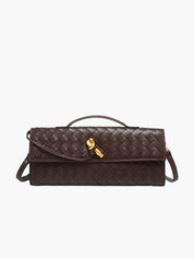 Arviel | Luxe Woven Handbag with Golden Closure