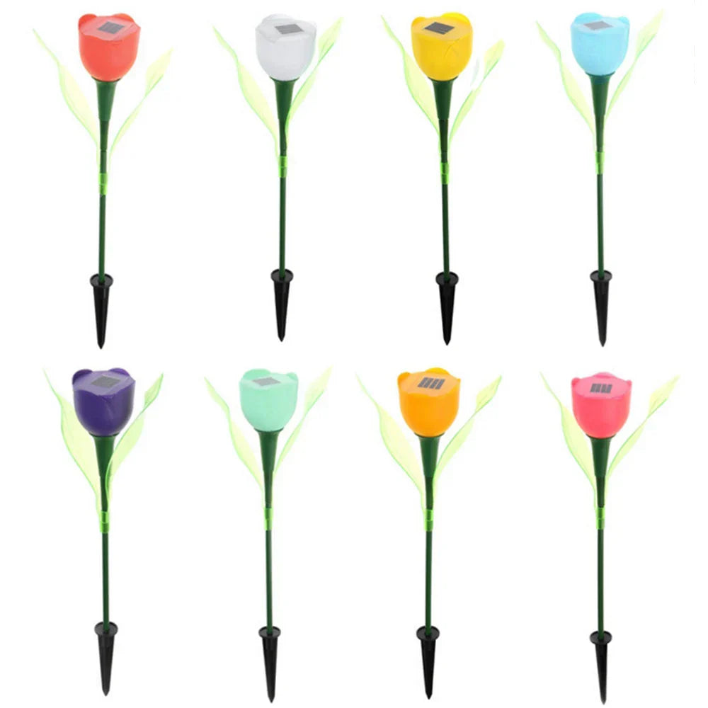 FloraGlow - Solar-Powered Tulip Flower Lights for Outdoor Decoration