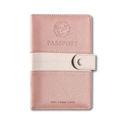 Tallulah | Light Faux Leather Passport Holder Travel Wallet