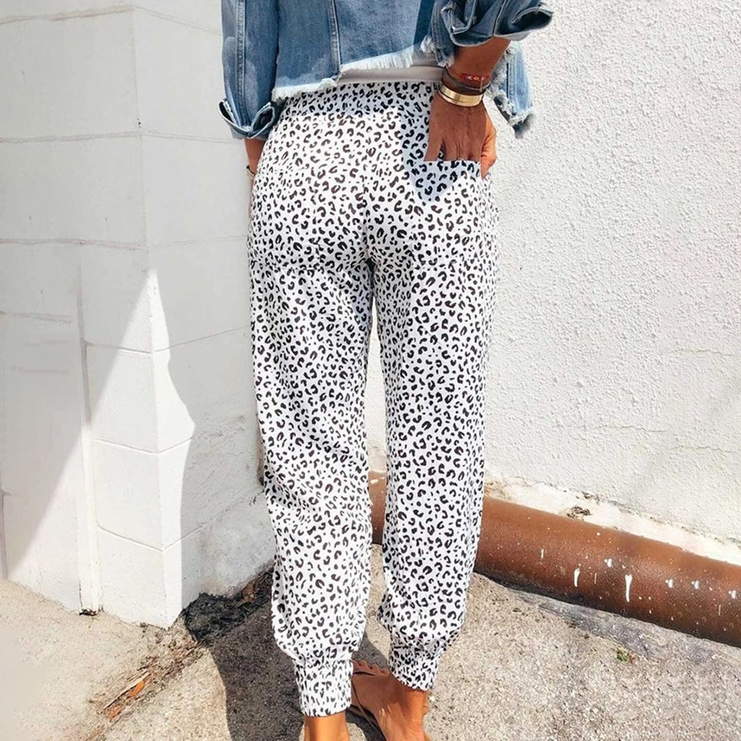 Talia | Comfy Leopard Print Trouser