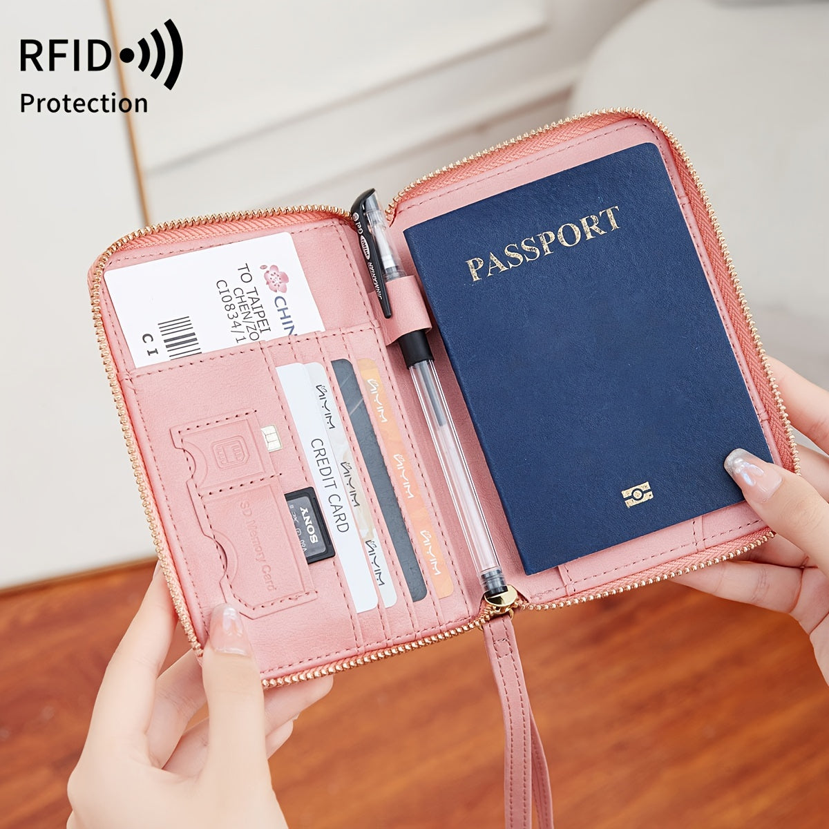 RFID | Protected Travel Wallet Anti Thieft