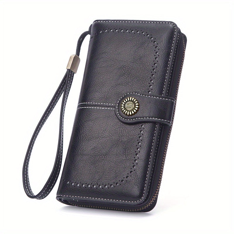 Skyla | Retro RFID Travel Wallet | Large Capacity