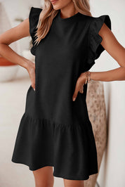 Shift Dress with Round Neck