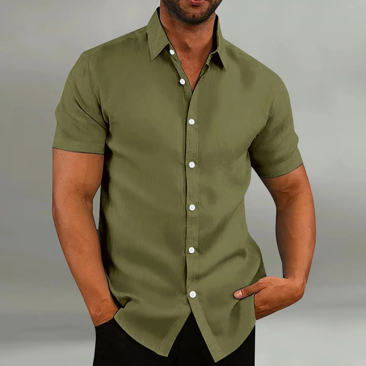 JADEN | Short Sleeve Shirt with Collar