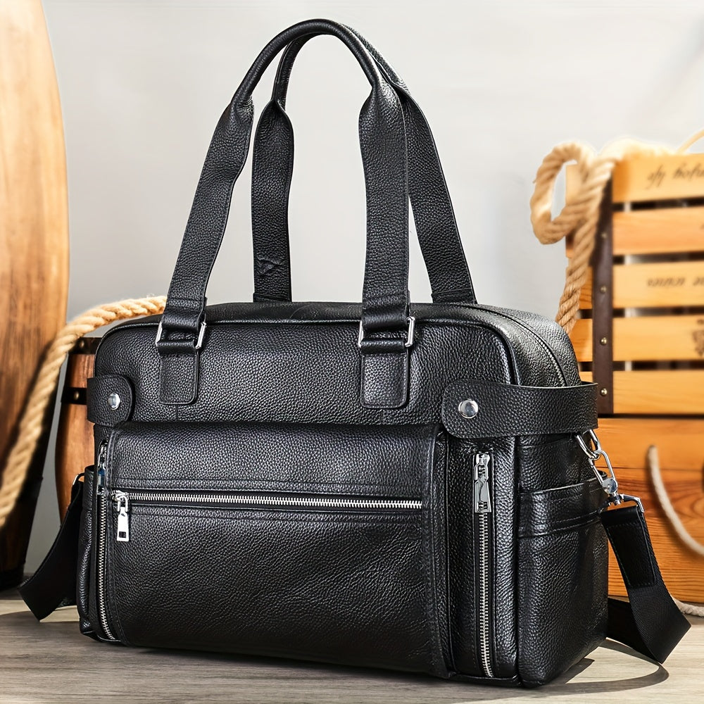 Ethan | British Style Leather Laptop and Shoulder Bag