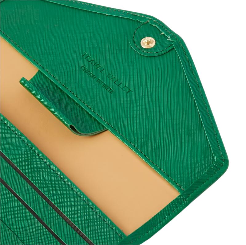 Alexia | Green Travel Wallet Pass Holder