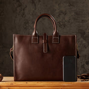 Ethan | Men's Leather Crossbody Travel Laptop Messenger Bag