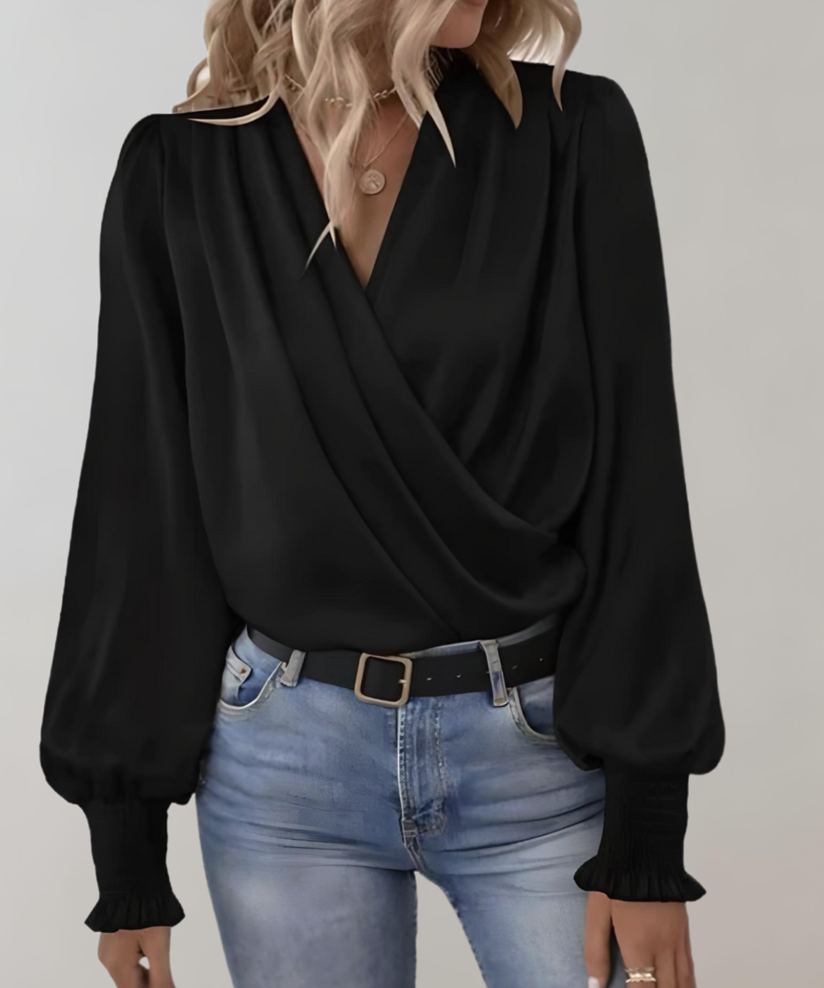 Adrianna | Sophisticated Long-Sleeve Blouse