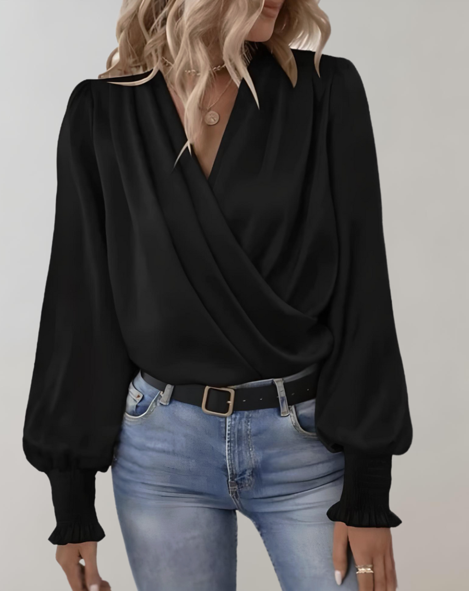 Adrianna | Sophisticated Long-Sleeve Blouse