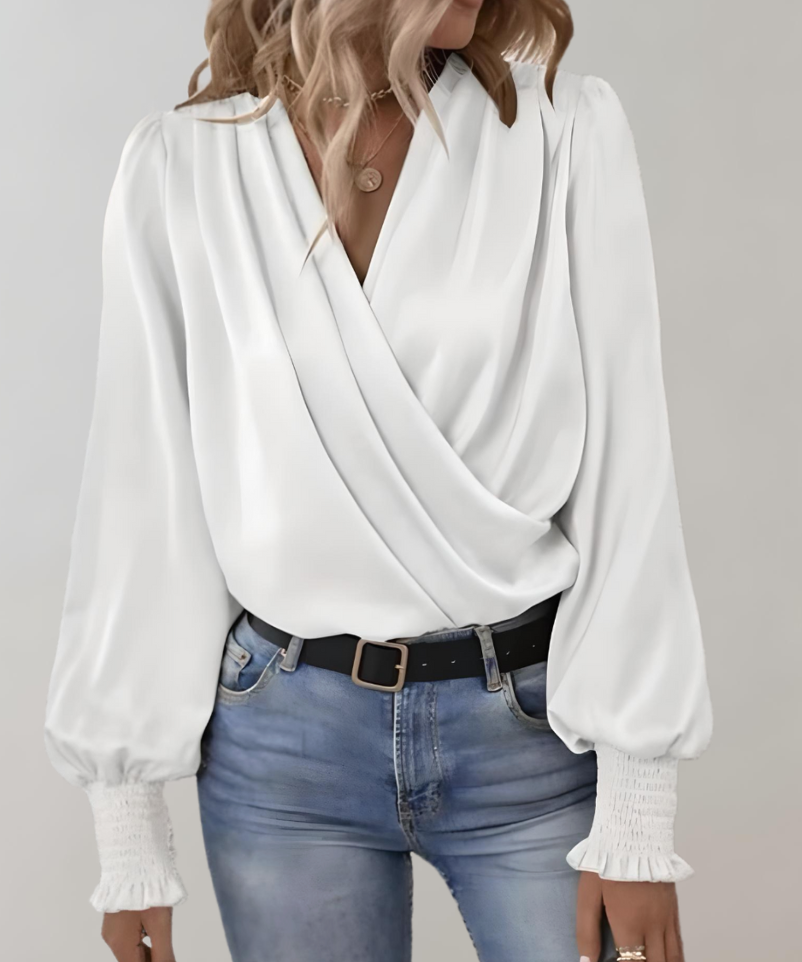 Adrianna | Sophisticated Long-Sleeve Blouse