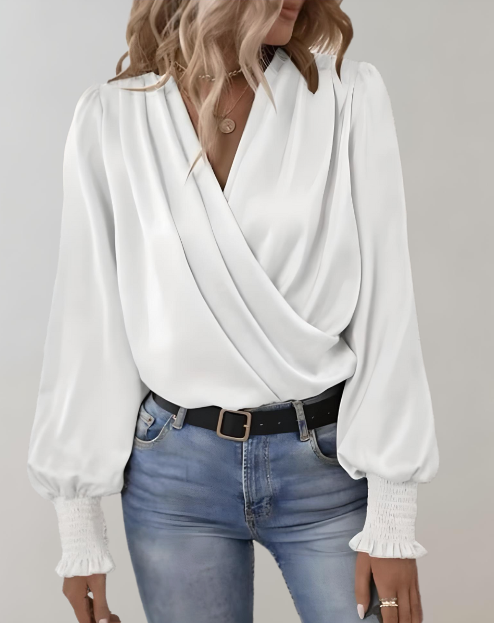 Adrianna | Sophisticated Long-Sleeve Blouse