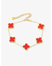 LuckyBloom | Five-Leaf Clover Bracelet