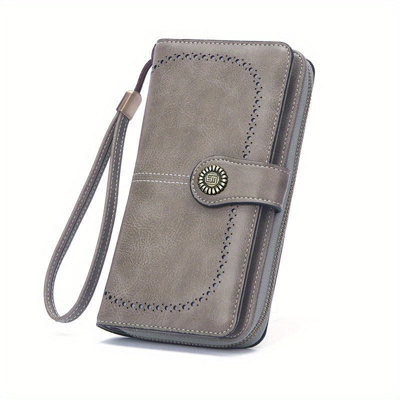 Skyla | Retro RFID Travel Wallet | Large Capacity