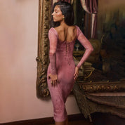 FRANCINE | Elegant Pink Dress