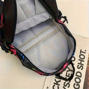 Sam | Shoulder Bag with Graffiti Design and Anti-Theft Protection