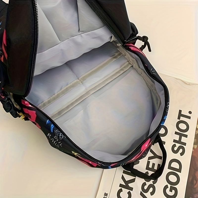 Sam | Crossbody Bag with Graffiti Design and Anti-Theft Protection