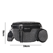 Mila | Stylish Rhinestone Women's Hip and Shoulder Bag